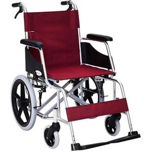 Rolstoelen Opvouwbare rolstoel Kleine handmatige opvouwbare stewardess Draagbare reizen Ouderen met een handicap Scooter kan 180 kg dragen Zorg duwtype Volwassen