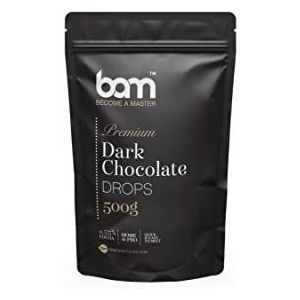 BAM Premium Pure Chocolade Drops, Callets, Chips voor Smelten, Home en Pro Baking, 500 gram
