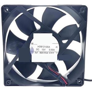Voor HXH HDB1212EA DC 12V 0,55A 120x120x25mm 2-draads serverkoelventilator