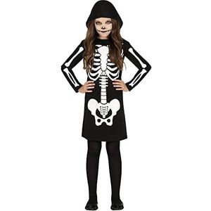 Spook & Skelet Kostuums | Rammelend Van De Honger Skelet | Meisje | 10-12 jaar | Halloween | Verkleedkleding