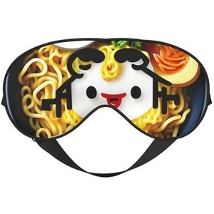 sttung Egg Cup Noodle Ramen Print Travel - Friendly Sleep Soft Eye Mask: Compact, lichtgewicht, verstelbare riem
