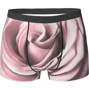 EdWal roze close-up print Heren Atletisch Ondergoed, Heren Ondergoed, Boxer Slips, Zacht Ondergoed, Zwart, M