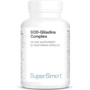 Supersmart - SOD-Gliadins Complex - Meloenextract - Krachtig antioxidantensupplement & immuunsysteembooster - Helpt weefsels en cellen te beschermen | Glutenvrij - 60 Vegetarische Capsules
