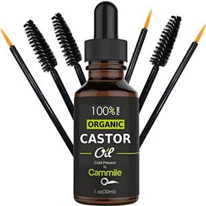 Cammile Q Organische castorolie - voor wimpers en wenkbrauwen groei 1 oz 30 ml