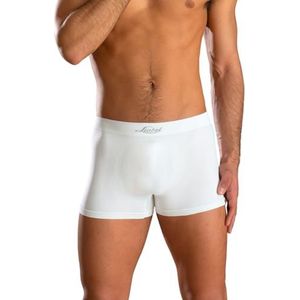 Liabel Boxershorts voor heren, microvezel, naadloos, verpakking van 6 stuks, slim fit, Made in Italy, met elastiek, No Stress, 6 witte boxershorts, L/XL