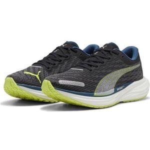 PUMA Deviate Nitro 2 Hardloopschoenen voor heren, Puma Black Ocean Tropic Lime Pow, 42.5 EU