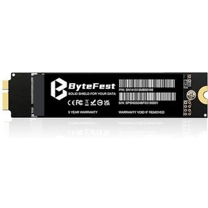 ByteFest Interne 256 GB SSD voor Apple MacBook Air 2010-2011 A1369 (EMC 2392/2469) A1370 (EMC 2393/2471) (MacOS vooraf geïnstalleerd), interne solid-state unit