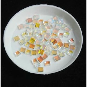 Transparante stijl Flat Back Nail Rhinestone Speciaal gevormde kristallen Nail Art Stones 3D Gepersonaliseerde decoratie-7-100 stuks