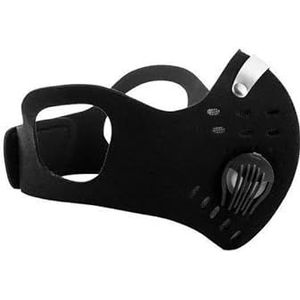 Actieve kool stofmasker, anti-pollenallergie masker, gefilterde uitlaat, opvouwbaar halfmasker, geschikt for hardlopen, fietsen en buitenactiviteiten, zwart