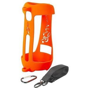 Nieuwste Outdoor Travel Silicone Case Cover met Strap Carabiner Voor JBL Pulse 5 Draadloze Bluetooth Speaker voor JBL Pulse5 Case (Oranje)