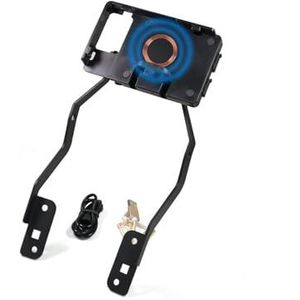 Telefoon Mount KUIPBEUGEL Motorfiets GPS-navigatiebeugelkit Ondersteuning Draadloos Opladen Telefoonhouder Voor BMW F900XR F 900 XR F 900 2020 2021 2022 2023 2024 GPS Navigatiehouder(Kleur:Wireless ch