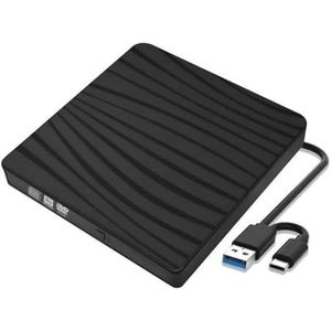 USB 3.0 Type C Draagbare DVD CD+/-RW Externe Brander Optische Drive ROM Schijflezer