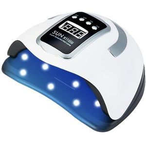 UV LED-lamp for het drogen van nagels, manicurelamp, nageldroger for gellak, professionele cabine met ledlamp, nagelkunstsalongereedschap(SUN X11 MAX White)