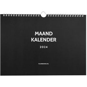 Planbooks - Maandkalender - Familieplanner 2024 - Maandplanner 2024 - Maandkalender 2024 ophangbaar - Maandplanner