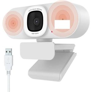 V15-AFL 2K Full HD webcam met automatische ringverlichting for pc en laptop