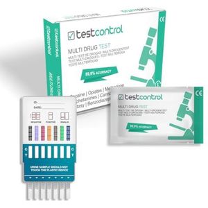 Multimedicijntest, 5 medicijnen, 5 stuks, multi-test, snelle en professionele resultaten, detectie van 5 medicijnen in veilige en steriele urine, drugstest in lichte en gevoelige urine, eenvoudig te bedienen