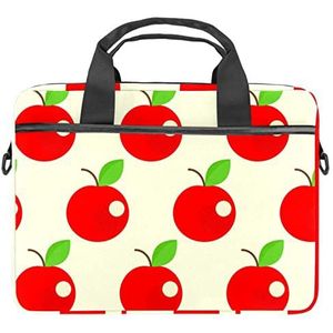 Cartoon Cherry Laptop Schouder Messenger Bag Crossbody Aktetas Messenger Sleeve voor 13 13.3 14.5 Inch Laptop Tablet Beschermen Tote Bag Case, Meerkleurig, 11x14.5x1.2in /28x36.8x3 cm