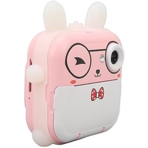 Kinderen voorCamera met HD-opnamen, Interessante Fotolijsten, HD-scherm - 24MP Multi Zoom Cartoon Smart Camera voor Kinderen, Ondersteunt Thermisch Afdrukken (Roze)