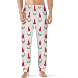 Kerst kabouters heren pyjama broek zachte lounge bodems met zak slaap broek loungewear