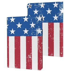 Retro Amerikaanse Vlag Case Compatibel Voor ipad 2017/2018/Air1/Air2 (9.7 inch) Slim Case Cover Beschermende Tablet Gevallen Stand Cover