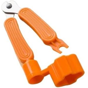 Gitaar String Winder 3 IN 1 String Peg Winder String Pin Puller Instrument Gitaar Onderhoud Tool Reparatie Tool (Size : Orange)