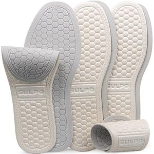 SULPO 3 paar inlegzolen voor frisse schoenen en voeten - comfortabele zolen tegen zweetvoeten - licht en wasbaar blote voeten zolen maat - licht beige - maat 39