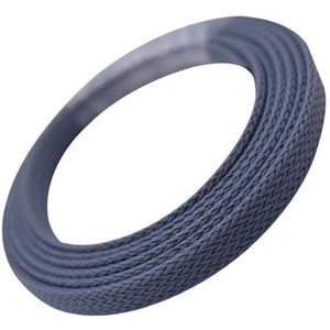 FOVAOK PET uitbreidbare kabelhuls 3/4/6/8/10/12/14 mm strak gevlochten hoge dichtheid hardheid geïsoleerde lijnbescherming draadwikkelschede (grijs, 10 MM_10 M)