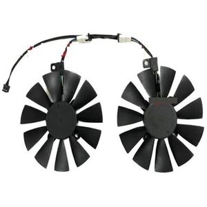 2 stuks videokaartventilator, T129215SU, VGA GPU-koeler, PLD09210S12HH voor Kllisre RX 580 8GB GDDR5 256-bits 2048SP Type A/B(Type A Fan T129)