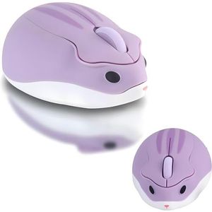LIKE SHOW - Draadloze Hamstermuis - Paars - 1200 DPI - Stil - Draagbaar