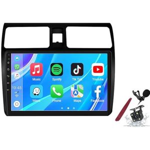 Android 14 Autoradio Stereo voor S-uzuki Swift (2005-2010) 9 ""Touchscreen Multimedia Player met Draadloze Carplay GPS Navigatie FM RDS Bluetooth 5G-WiFi SWC DSP,M500s