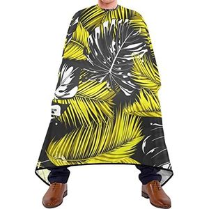 Haar knippen schort 140x168cm, Hawaiiaanse palmblad haar gesneden cape zacht haar styling cape waterdichte professionele salon cape, voor haar styling, mannen, kapperszaken