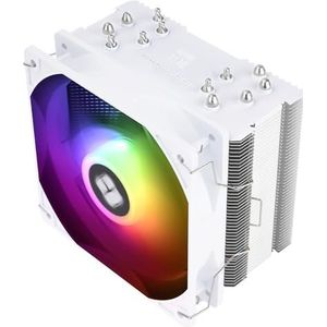 Thermalright Burst Assassin 120 SE ARGB wit CPU luchtkoeler, 120 mm TL-C12CW-S PWM Quiet Fan CPU koeler, 6 x 6 mm heatpipes Single Tower koeling, voor AMD:AM4/AM5, Intel LGA1851/1700/1150/1151/1200