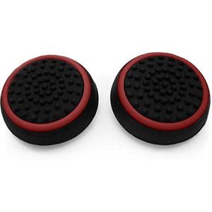 OcioDual 2 x rode rubberen hoes compatibel met Joystick Controller PS5 / PS4 / FAT / Slim / Pro Xbox One as L3 R3 rubber