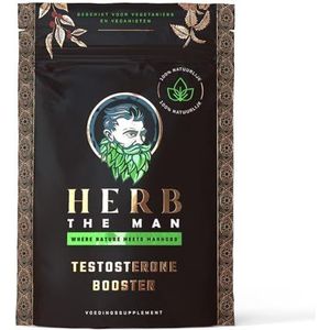 Herb the Man Testosterone Booster - Natuurlijke Testosteron booster - Met Fenegriek, Maca, Ashwagandha en Brandnetelwortel - 100% natuurlijk - 60 vegan capsules