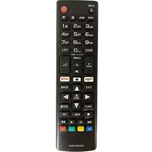 Originele afstandsbediening voor LG AKB75095308 TV, ultra HD, met Amazon Netflix-toetsen