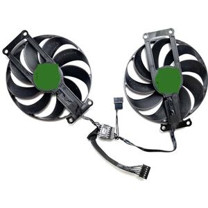Vervangende ventilator voor ASUS GeForce RTX3050 3060 3060ti LHR DUAL MINI OC V2 grafische kaart T129215SU PLA09215S12H(Silver)