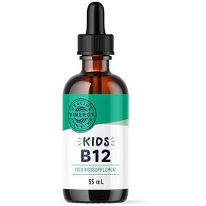 Vimergy Kids B12 – 55 ml – Vitamine B12 voor Kinderen, B12-Druppels voor Snelle Absorptie, Ondersteunt Hersenfunctie, Energieproductie en Zenuwstelsel – Paleo, Zonder Suiker, Alcohol of Gluten
