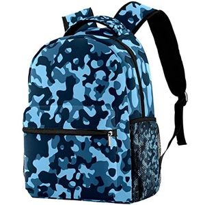 Rugzak Lichtgewicht Dagrugzak Blauwe Militaire Camouflage Rugzak voor Shool