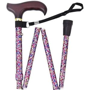 Krukken voor volwassenen, Verstelbare opvouwbare wandelstok aluminium 29-33 inch veelkleurig(Style1)