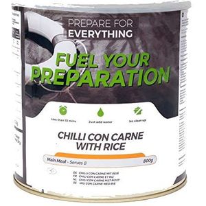 Chili Con Carne - 25 jaar MHD - langdurige voorraad noodvoorraad -Fuel your preparation, Chili Con Carne 800g