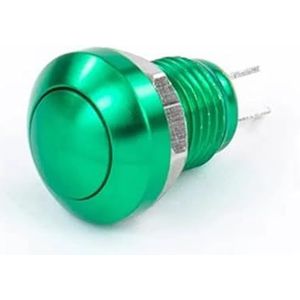5/20/100 stuks 8 mm waterdichte metalen deurbel met drukknop voor automatische motorstart(Green,100PCS)