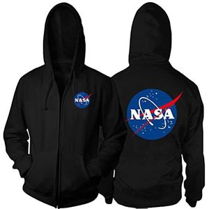 Unisex NASA Zip Hooded Sweatshirt Long Sleeve Casual Streetwear NASA Logo Print Sweatshirt NASA Sweatshirt Outwear