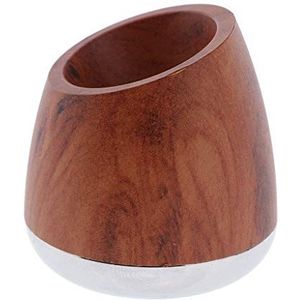 Houtnerf Mannen Scheren Veiligheid Scheermessen Stand Houder Ondersteuning Voor Badkamer Bruin