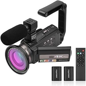 Digitale camera, Wifi videocamera camcorder 4K / 60FPS 48MP Digitale Vlogging Camera Recorder Set met 16x Zoom 3 Inch Touchscreen Ir Infraroodkoude schoenmontage(Type 2)