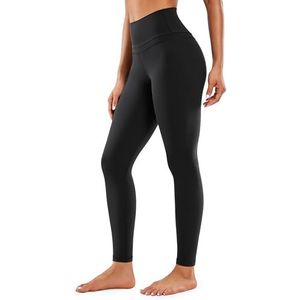 CRZ YOGA Women's Naked Feeling I Workout Legging 28 Inch - Hoog Getailleerde Yogabroek Over De Volledige Lengte zwart XS