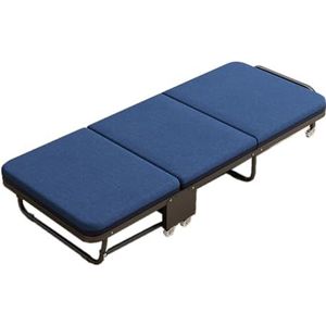 Opklapbed Vouwlaken Enkele fauteuil Dutje Bed Kantoor Draagbaar Verdikt Houten Plank Sponsbed Thuis Rust Opklapbed voor Buitenreizen Thuiskantoor (Color : 1, Size : A)