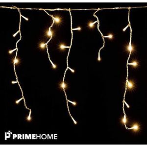 PrimeHome IJspegel verlichting – 216 LED – Kerstverlichting - 5 Meter – Uitbreidbaar tot Maximaal 15 meter – IJspegelverlichting – Warm Wit – 8 Standen