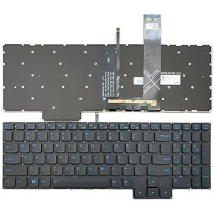 Voor Lenovo Ideapad voor Gaming 3-15ARH05 3-15IMH05 Laptoptoetsenbord US Zwart met Blauwe Achtergrondverlichting