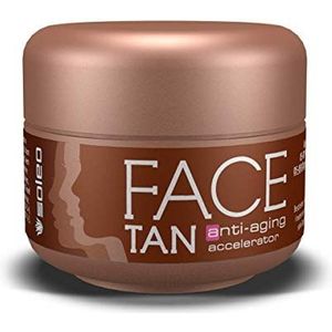 Soleo Face Tan anti-aging accelerator voor zonnebank looien 15ml pot/pot