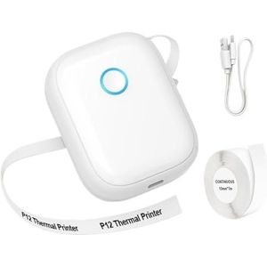 Draagbare Miniprinter P12-labelprinter Zonder Inkt Draadloze Bluetooth-thermische Printer For Moblie Continues Label Printing Maker Draagbare Printer